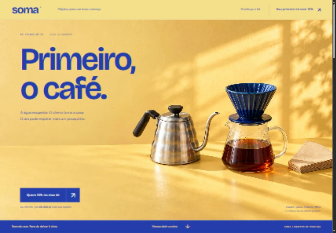 Vista previa de la landing page Soma