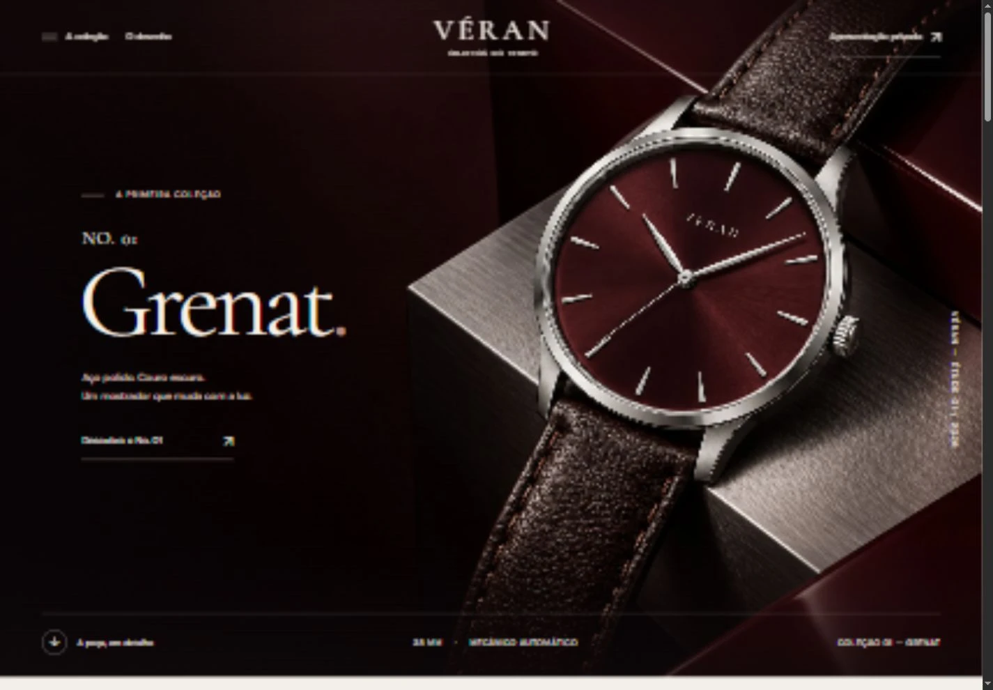 Vista previa de la landing page Véran